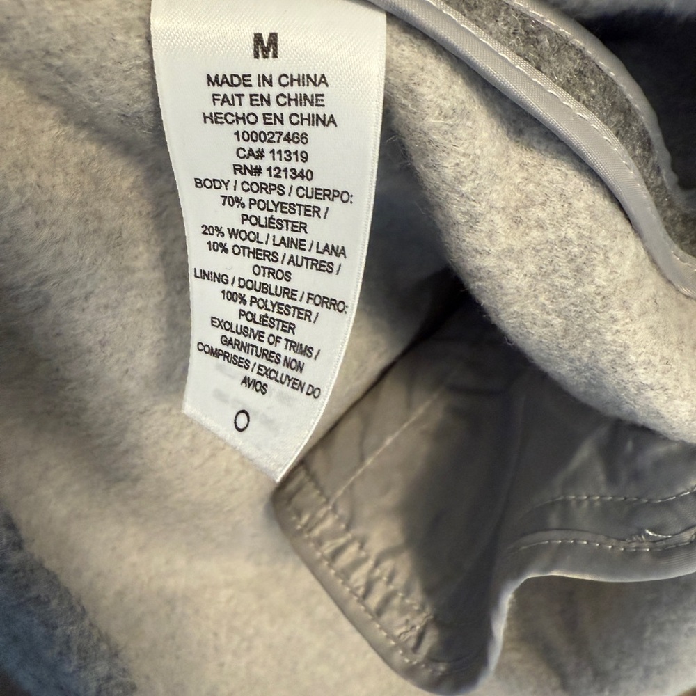 Gray Wool Blend Belted Coat - Picture 3 of 3